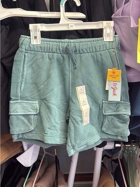 Above the Knee Sage Green Cargo Shorts